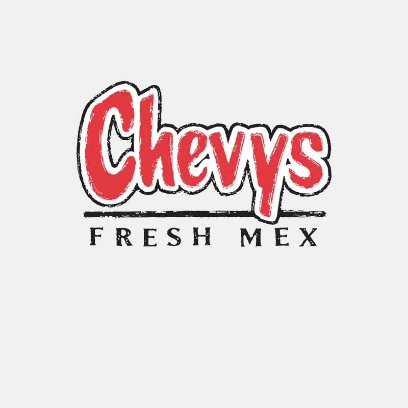 Chevys Fresh Mex Restaurant Logo Design Male Tank Top