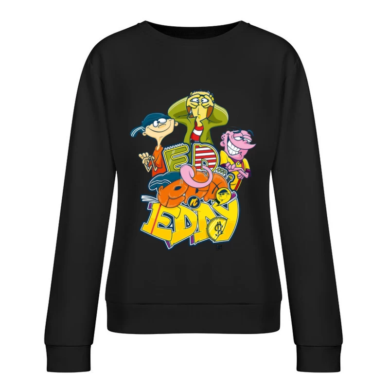 Personnages de bande dessinée Ed, Edd et Eddy Femme Sweat-shirt à enfiler