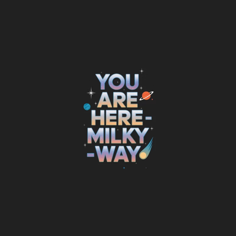 Cosmic Inspiration: You Are Here in the Milky Way Bucket Hat