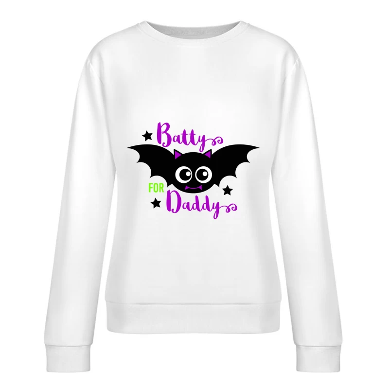 Design de chauve-souris mignon pour papa Femme Sweat-shirt à enfiler