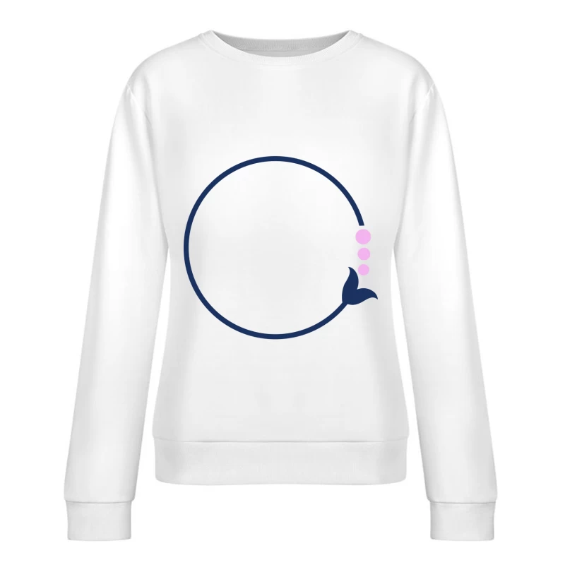 Anneau avec queue de poisson et bulles Femme Sweat-shirt à enfiler
