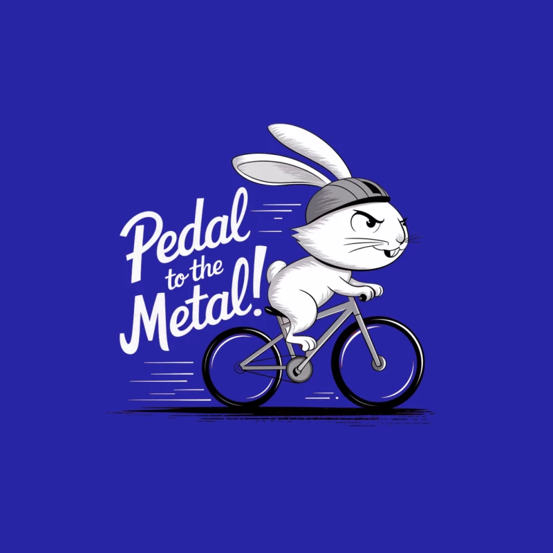 Speedy Rabbit: Pedal to the Metal Cartoon Cycling Male Tank Top