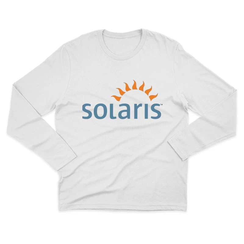 Solaris Operating System Logo with Sun Symbol Male Long Sleeve T-Shirt