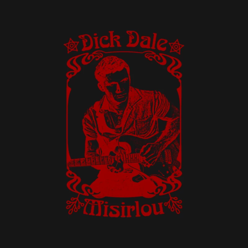 Dick Dale  Retro Fan Art Design Mouse Pad