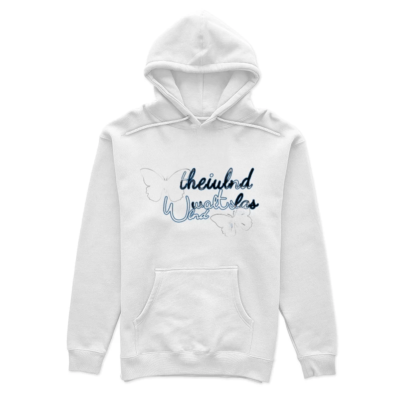 Schmetterlingsdesign mit Schriftzug Damen Pullover Hoodie