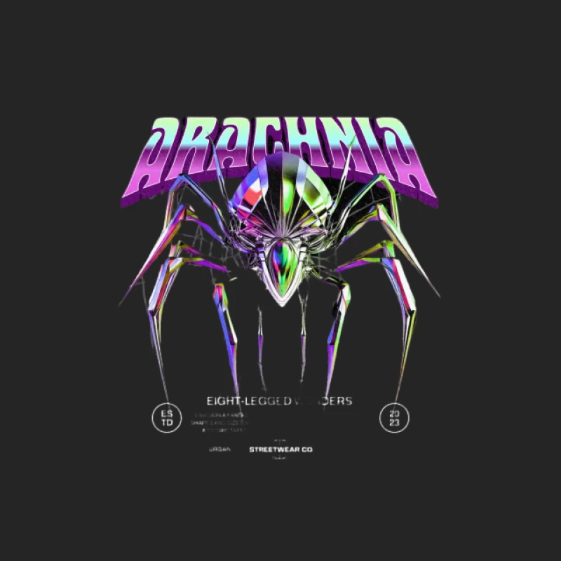 Design d'Araignée Futuriste Homme Sweat-shirt à enfiler