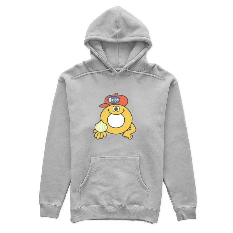 Fröhliches Maskottchen mit Zwiebel Damen Pullover Hoodie
