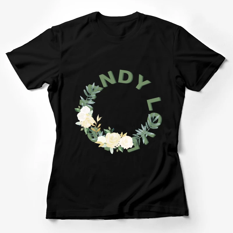 Floraler Hochzeitskranz Damen T-Shirt