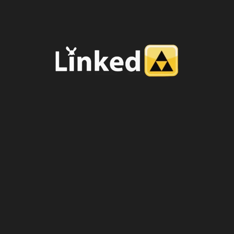 LinkedIn Logo with Triforce Gaming Symbol Male Tank Top