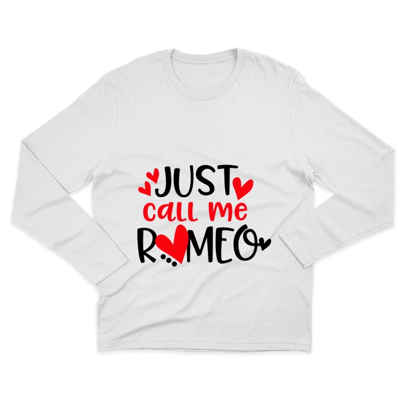 Design romantique avec cœur Homme Manches Longues T-Shirt
