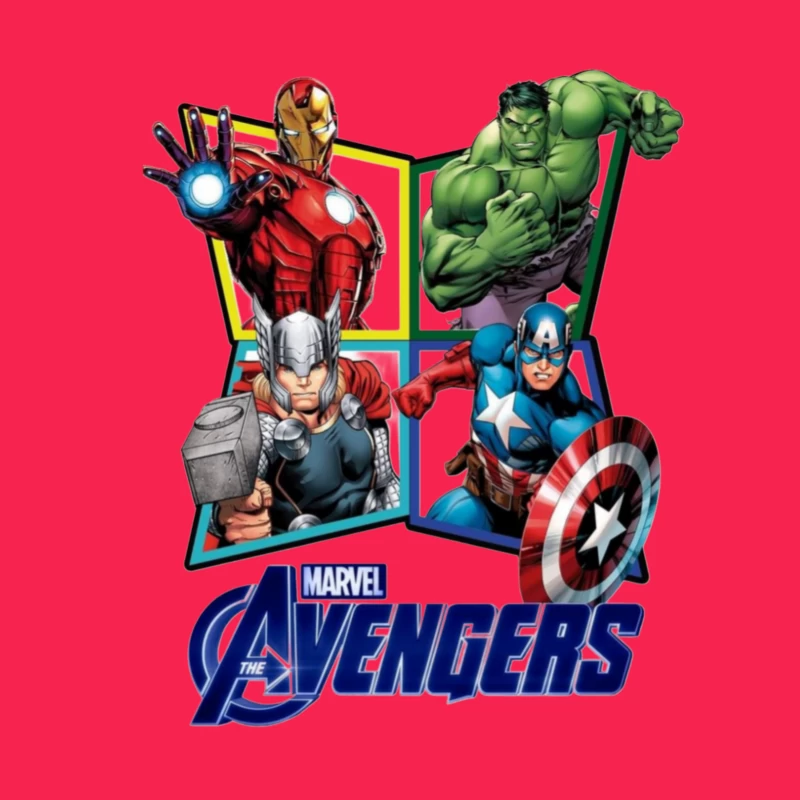 Marvel Avengers Comic Characters Throw Pillow