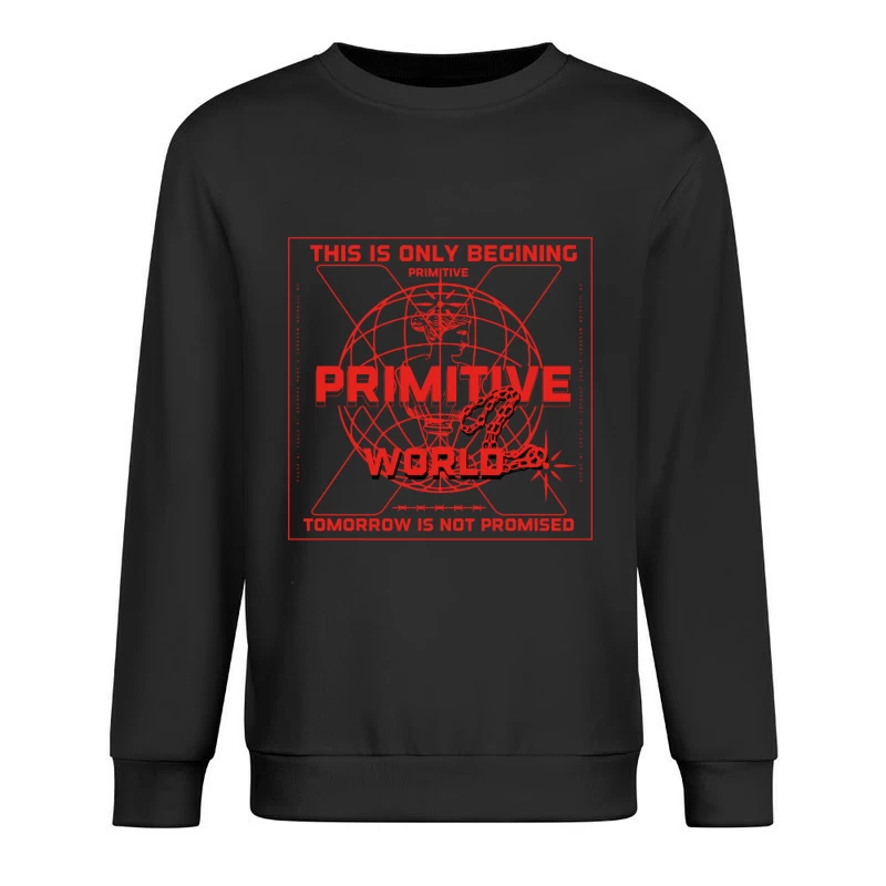 Primitive Welt Design Herren Pullover Sweatshirt