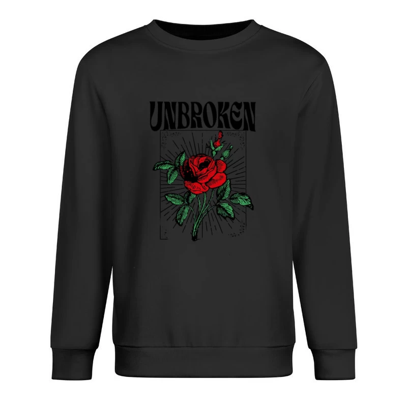 Ungebrochene Schönheit der Rose Herren Pullover Sweatshirt