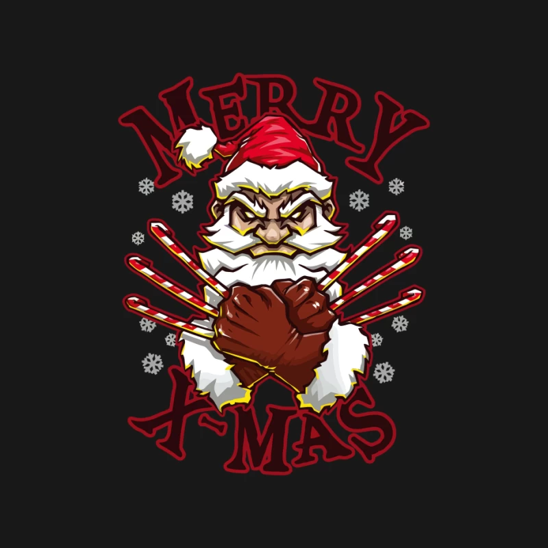 Muscle Santa: Merry X-Mas with Attitude Pin