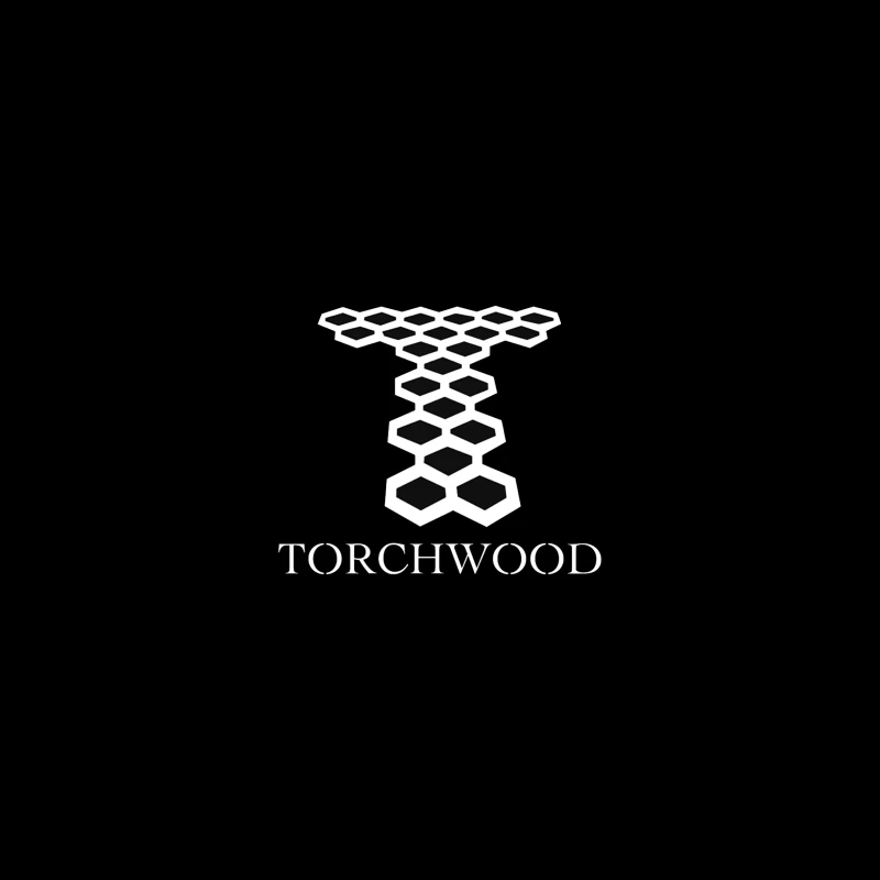 Torchwood Series Geometric Hexagonal Logo Design iPhone Case