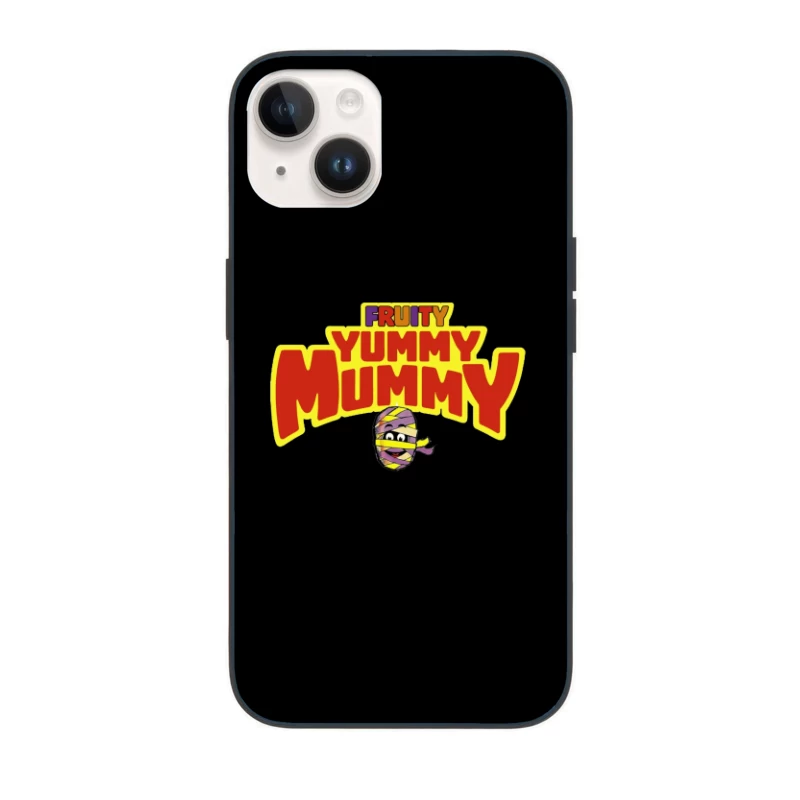 Fruity Yummy Mummy Cartoon Character Logo iPhone Case