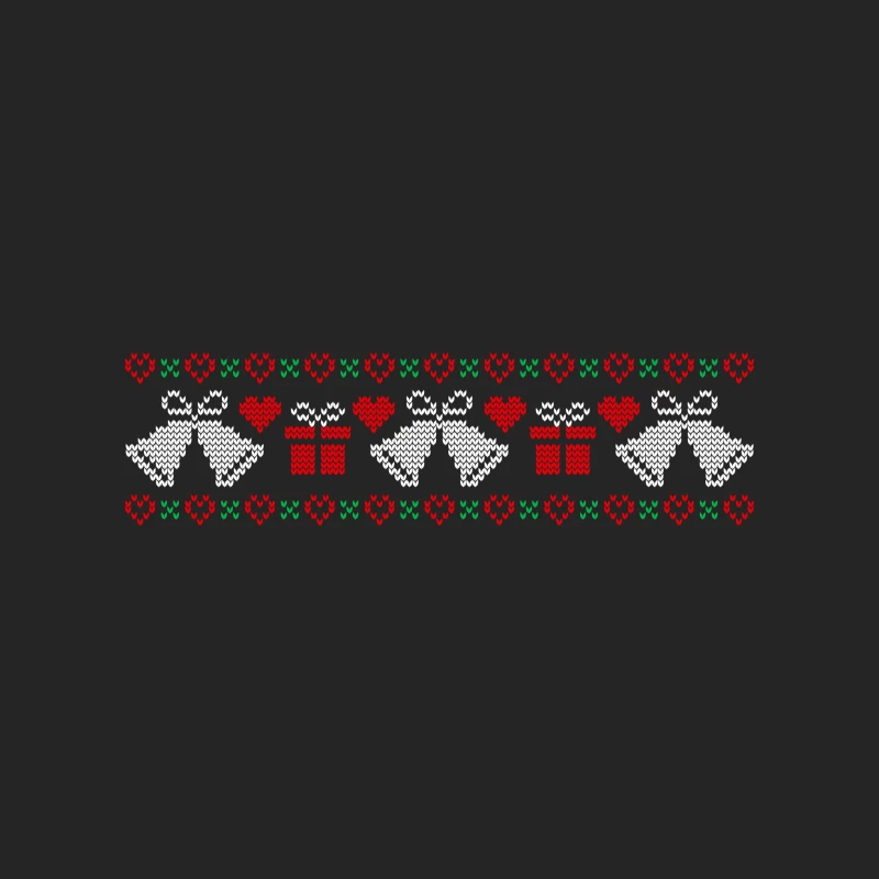 Motif festif de cloches et cadeaux Homme Sweat-shirt à enfiler