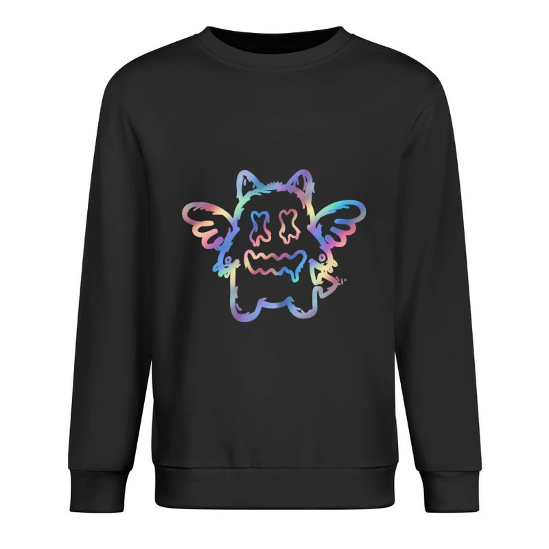 Buntes fliegendes Monster Herren Pullover Sweatshirt