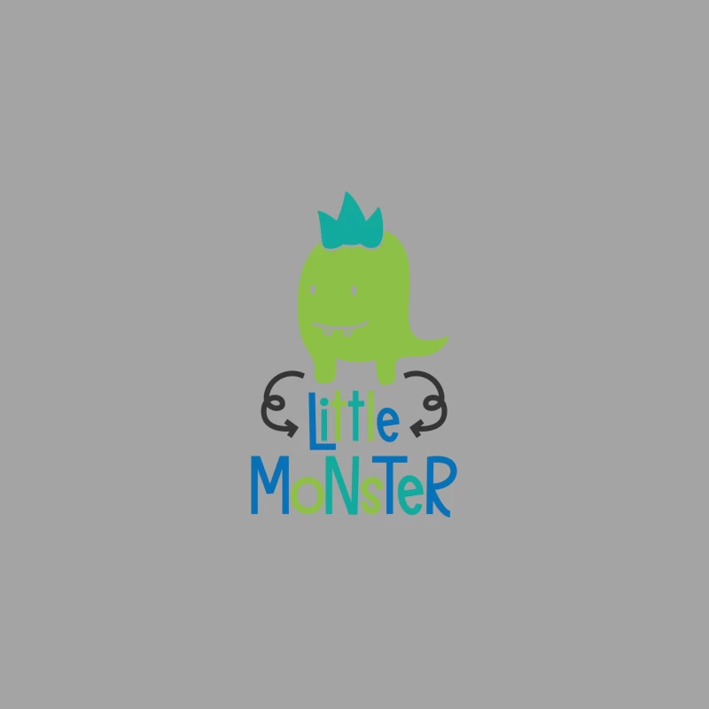 Monstre mignon avec couronne bleue Femme T-Shirt