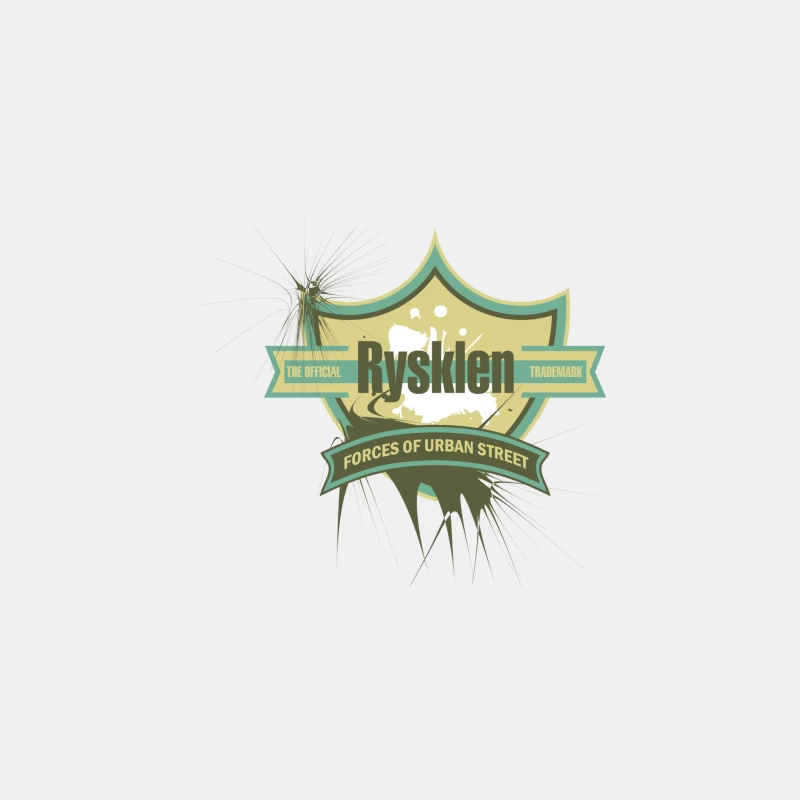Design urbain Rysklen sur blason moderne Homme Débardeur