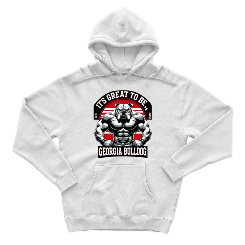 Georgia Bulldogs Mascot with Muscle Theme shirt for men & women Male Pullover Hoodie