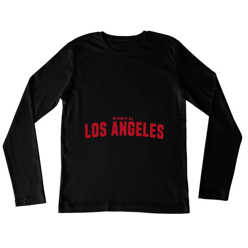 Los Angeles Schriftzug Design Damen Langarm T-Shirt
