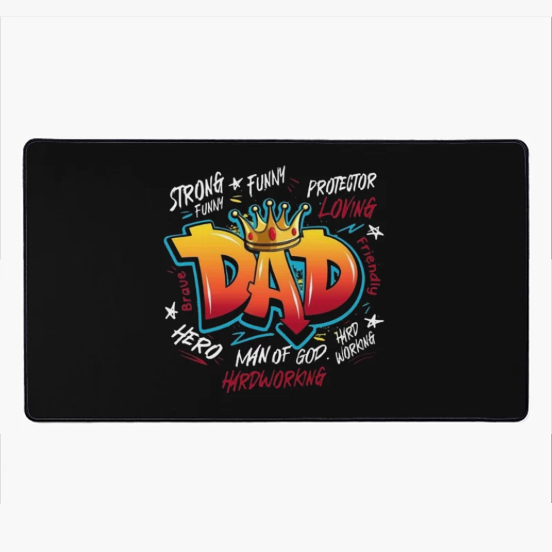Dad Appreciation Design Desk Mat