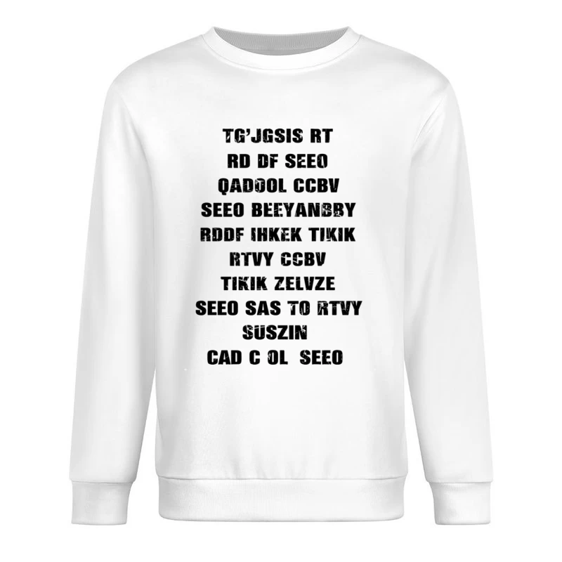 Verschlüsselter Text Rätsel Herren Pullover Sweatshirt