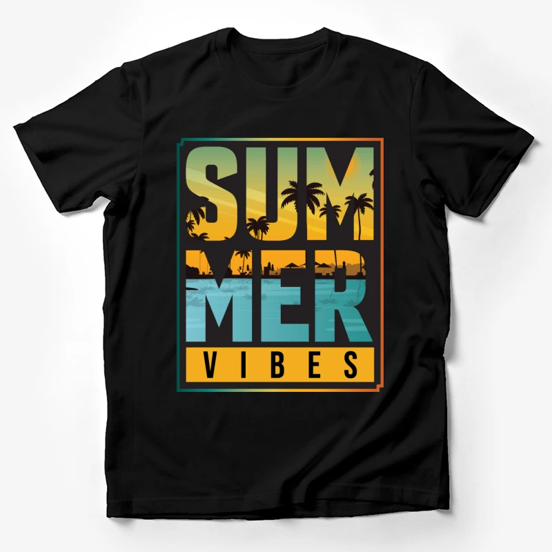 Sommerstimmung mit Palmen Herren T-Shirt
