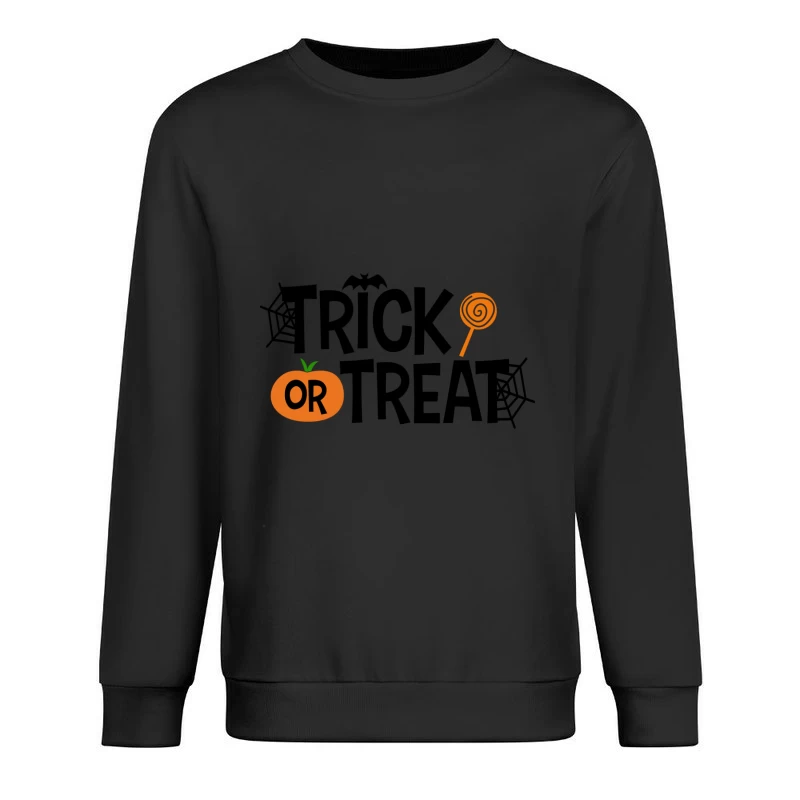 Halloween: citrouille et sucette Homme Sweat-shirt à enfiler