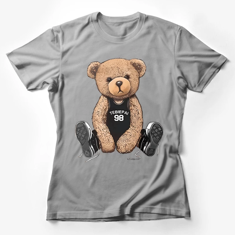 Bär im Basketballtrikot mit Turnschuhen Damen T-Shirt