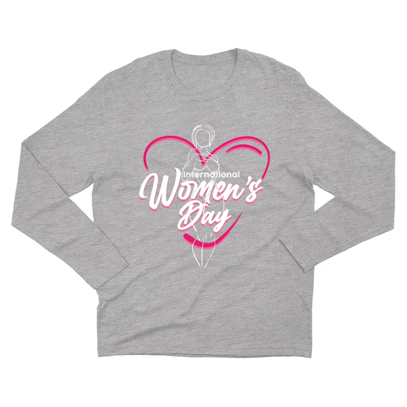 Elegant International Women's Day Design Male Long Sleeve T-Shirt