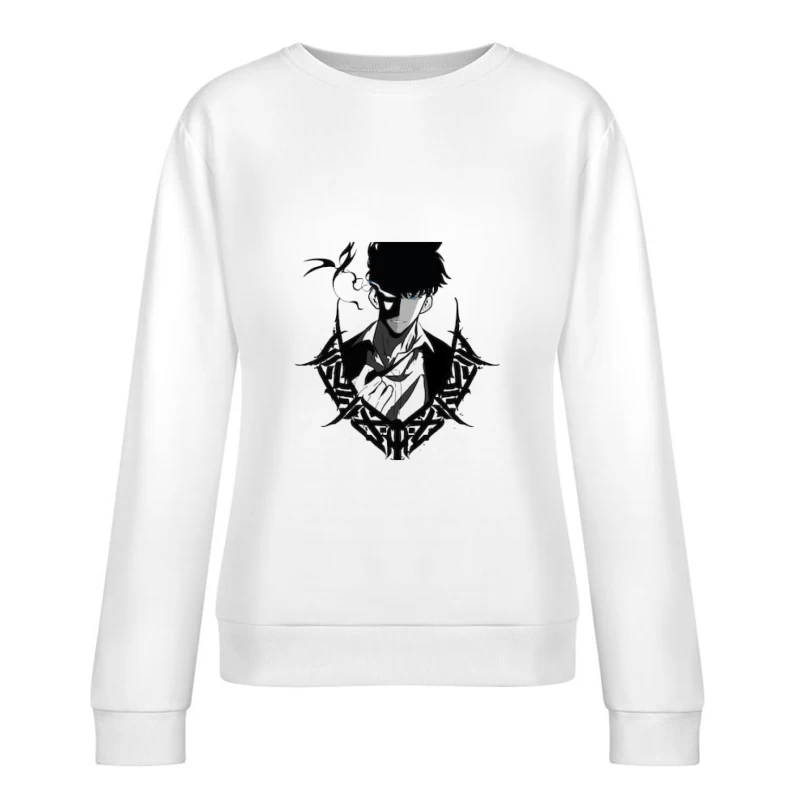 Mysteriöser Krieger im Schatten Damen Pullover Sweatshirt