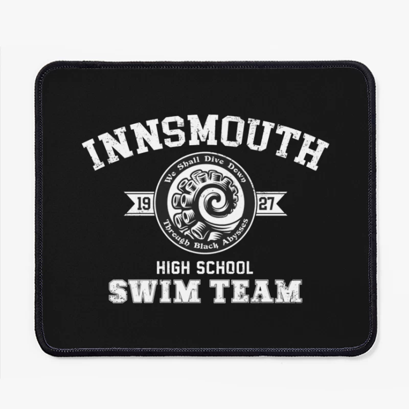 Vintage 1927 High School Swimming and Dive Team Logo Mouse Pad