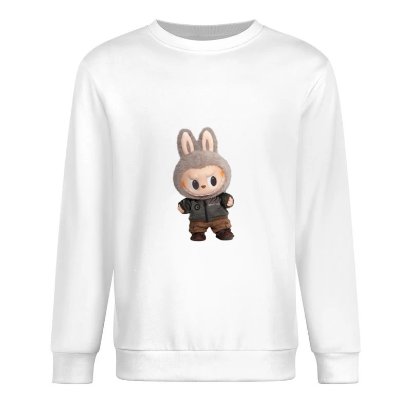 Kuscheltiertier mit Hasenkostüm Herren Pullover Sweatshirt