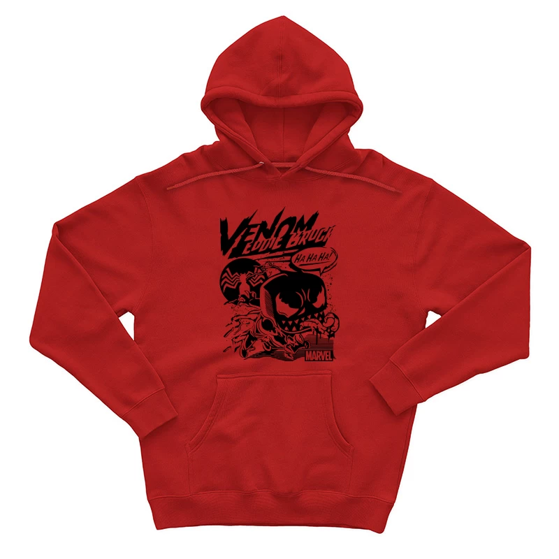 Minimalist Black Symbol Design Male Pullover Hoodie