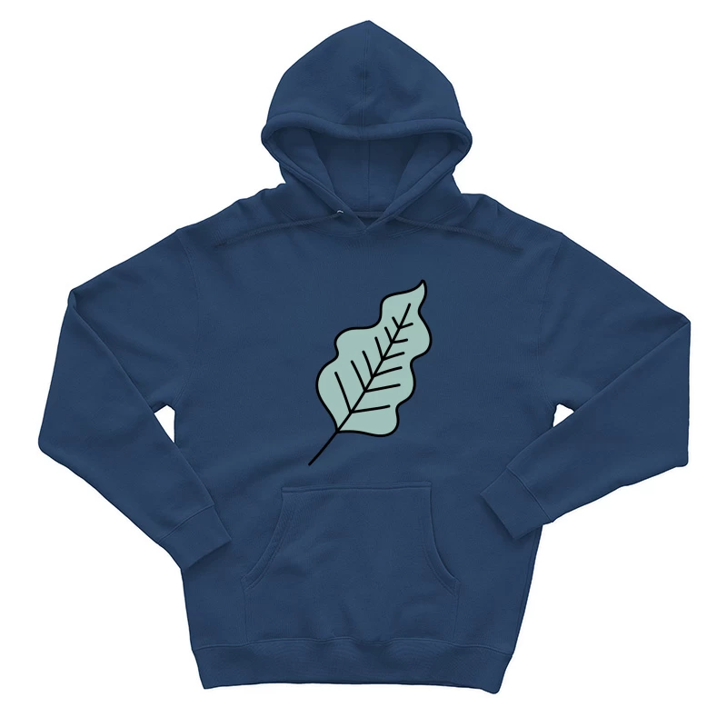 Feuille abstraite avec motif linéaire Homme Sweat à capuche