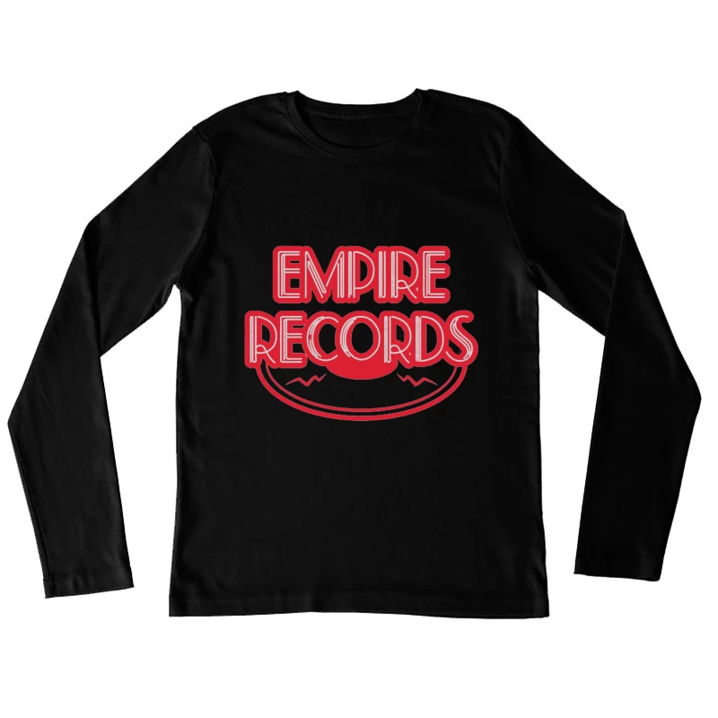 Vintage Empire Records Red Logo Design Female Long Sleeve T-Shirt