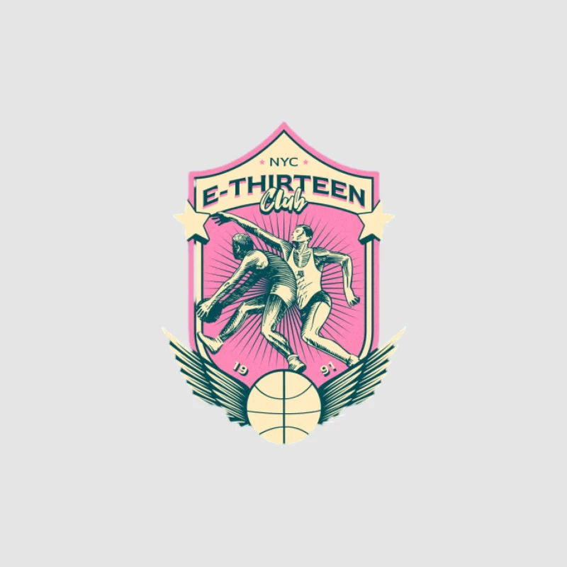 Emblème du club de basket E-Thirteen Homme Sweat à capuche