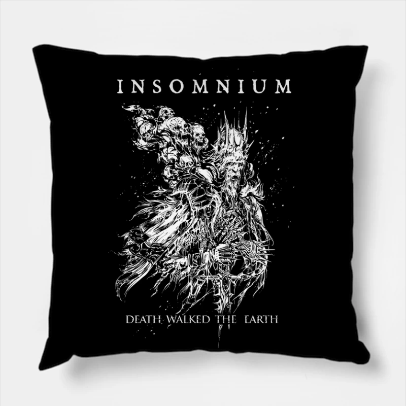 Insomnium Death Walked The Earth Throw Pillow