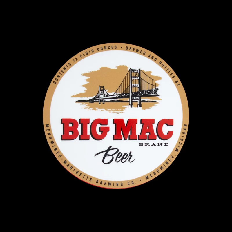 Big Mac Beer Throw Pillow