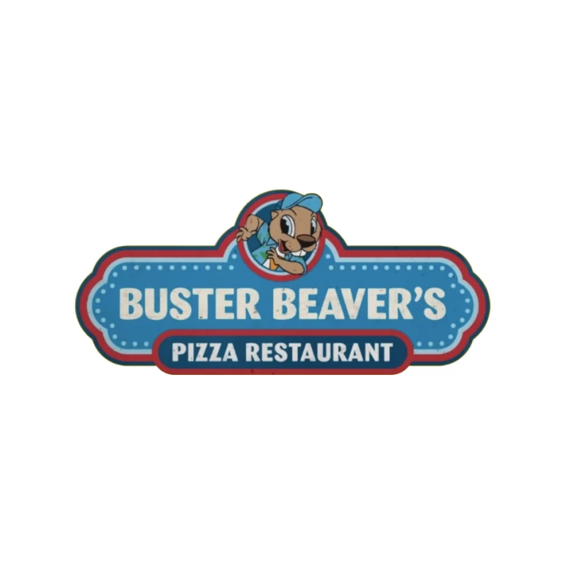 Buster Beaver's Pizza Restaurant Pin