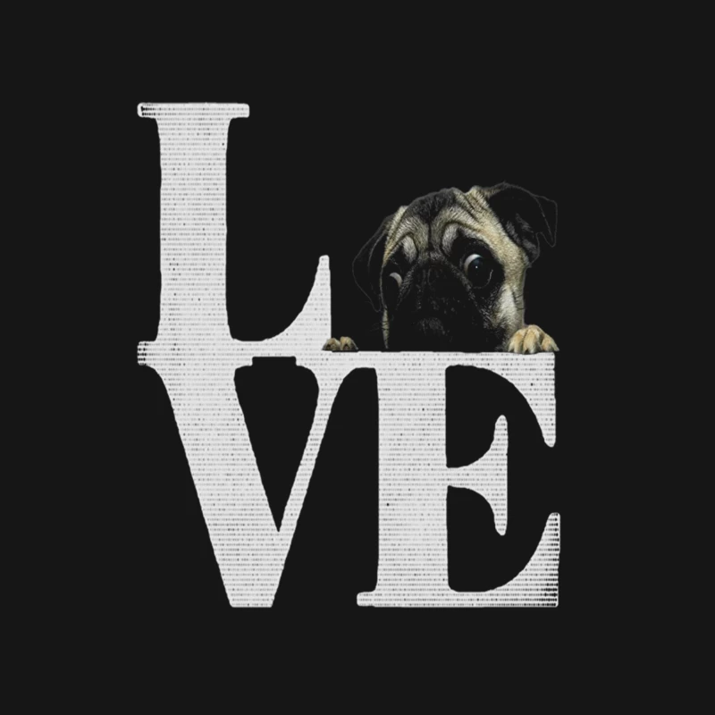 Amour avec un Carlin Homme Manches Longues T-Shirt