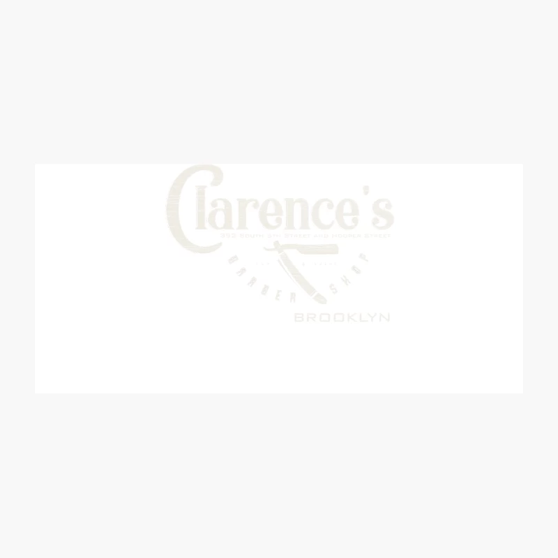 Clarence_s Barber Shop, wood grain distressed Coffee Mug