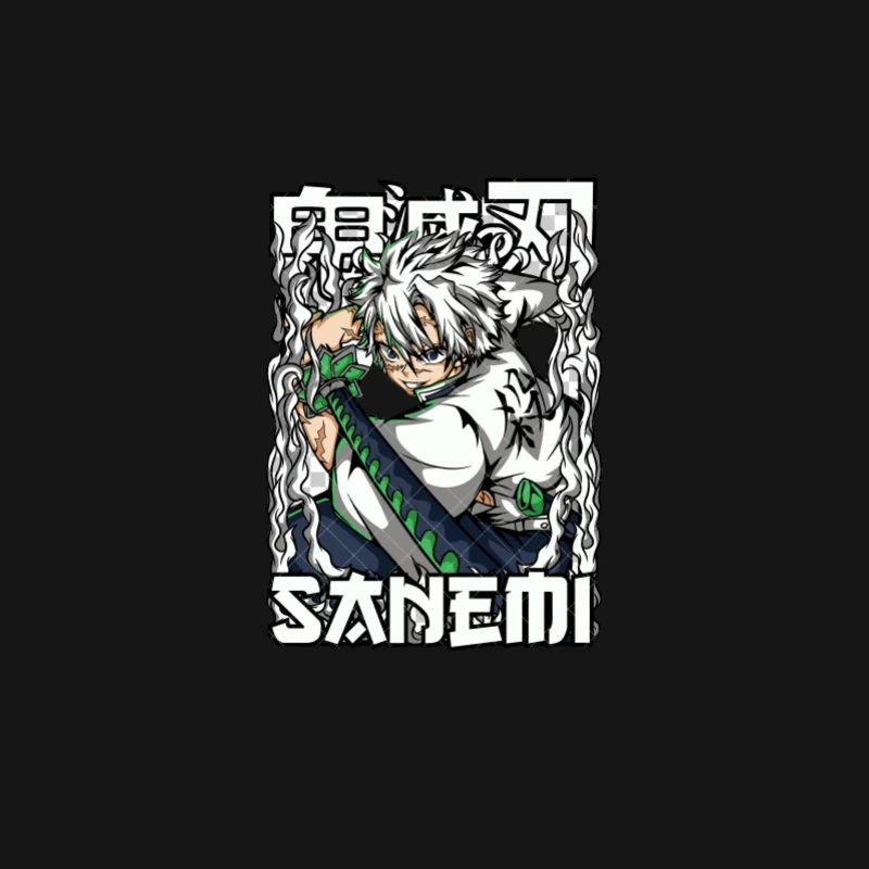 Sanemi Charakterdesign mit Schwert Herren Langarm T-Shirt