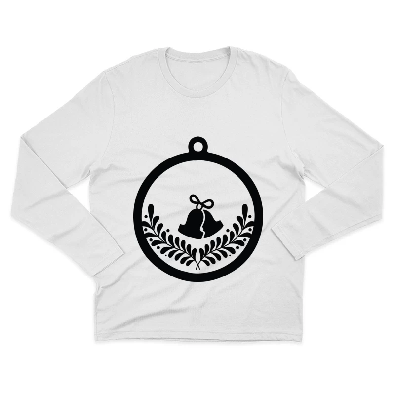 Ornement de Noël avec cloches Homme Manches Longues T-Shirt