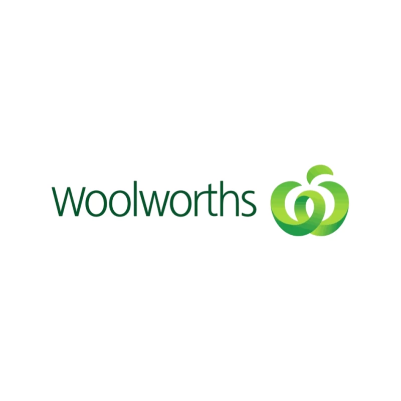 Woolworths Supermarket Chain Logo with Green Apple Design Pin