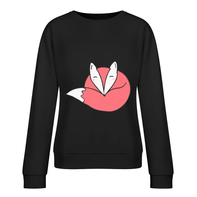 Renard adorable endormi Femme Sweat-shirt à enfiler