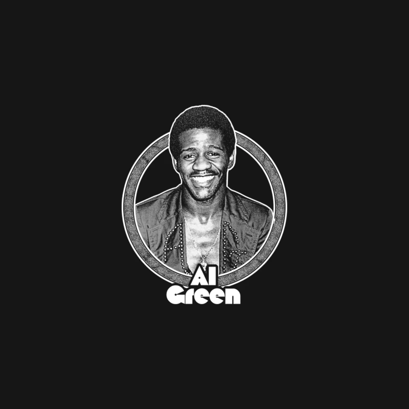Al Green  Retro Aesthetic 70s Soul Fan Design Desk Mat