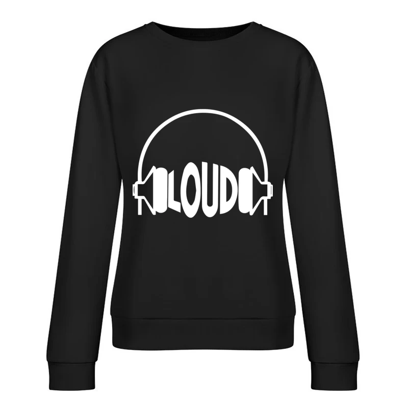 Bargain Loud Records Female Pullover Sweatshirt